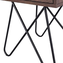 FEANG Comodino Comodino Semplice con Acciaio Leg Locker Moderna Multiuso Tavolino 16x12x19.5 inch Tavolino Laterale