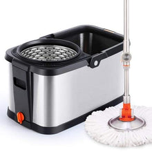 SSAYY Spray Mop Mop Rotante A Doppio Secchio in Acciaio Inossidabile D5 Mop per Mop