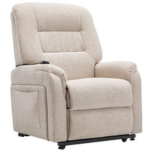 vidaXL Poltrona Alzapersona Elettrica Reclinabile Regolabile con Braccioli Imbottita Morbida Elegante Sedia Relax Poltroncina Crema in Similpelle