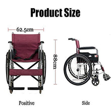 Carrozzine Semoventi Pieghevoli | Poggiapiedi E Braccioli Rimovibili | Ruote Robuste | Larghezza del Sedile: 46 Cm - Portatori di Handicap A