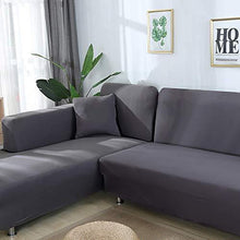 Jodimitty Copridivano con Penisola Elasticizzato Fodera Copridivano Chaise Longue Antiscivolo Antimacchia Sofa Cover Componibile in Poliestere a Forma di L - Arredi Casa