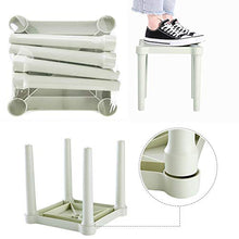 Niduo Bear Sgabello Basso Multifunzione, Scarpe da Cambio Domestico Sgabello Sgabelli per Bambini Sgabelli da Bagno Rimovibile Banco da Bagno Facile da Pulire 4 PCE,Grigio