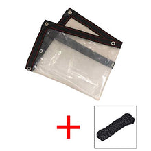 Telone impermeabile pieghevole, telone trasparente per protezione occhiello, tetto verde, protezione per mobili da esterno, piscina, auto, tessuto per camion della pioggia(Size:2x5M)
