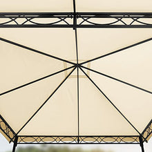 TOOLPORT Gazebo da Giardino 3x3 m - 100% Impermeabile - con 4 Teli Laterali - ca. 180g/m² Telo del Tetto Color Crema