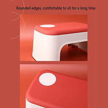 H-M-Shelf Sgabello di plastica Antiscivolo Sgabello Addensato Sgabello Domestico Soggiorno Sgabello Sgabello Cambio Sgabello Sgabello Bagno Bagno Sgabello da Bagno 32.7x23.8x17.8 cm, 34.5x24.8x25cm