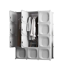 Cassapanche GGJIN Armadio stratificato Bianco Combinazione della Stanza Camera da Letto dello Studente di College Montaggio Semplice Push-Pull Moderna