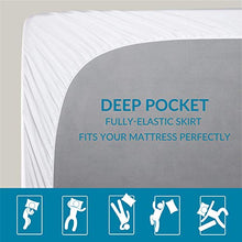 Bedsure Coprimaterasso Imbottito Letto Matrimoniale - Copri Materasso Ergonomico 150x200 con Spessore 3 cm, Coprimaterasso Ortopedico in Microfira con Disegno all'onda