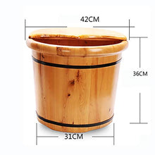 YLL Canna per pediluvio Pediluvio Casa Pediluvio Cedar Pediluvio Barrel Copertura Pediluvio Barrel, Alleviare La Fatica Pediluvio Barrel (36 Cm) (Color : Without Cover)