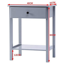 Comodino Bianco Con Cassetto, Camera Da Letto in Legno MDF Bianco, Tavolino Per Divano E Salotto Tavolino Da Divano 46x35xH60. Tavolino Da Salotto