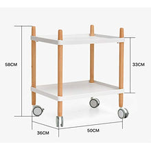 TONG HXF- Piccolo tavolino in Legno 50 * 36 * 58cm mobili arredati Soggiorno Balcone casa e Ufficio Tavolo Durevole (Color : White, Size : 50 * 36 * 58cm)