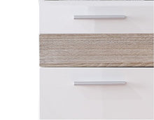 trendteam smart living Mobili, Derivato del Legno, Bianco Lucente, 37 x 79 x 31 cm