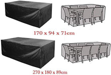 N / A Oxford Tessuto Esterno mobili Copertura Stretto per divani in Rattan Polvere Poltrona Cubo Impermeabile della Copertura della Pioggia XL Patio Esterno, 30 x 10 cm