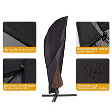 WENMWombrello, copertura per ombrelloni da giardino, copertura impermeabile e resistente, copertura per mobili da mercato, adatto per 9ft-13ft, 280 x 30 x 81 x 45 cm., L