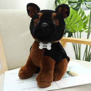 YiXing, 1 pezzo 22/30/40 cm simulazione Akita Bichon Boxer Bulldog barboncino carino cane razza peluche per bambini regalo farcito bambola morbida (colore : 4, altezza: 20cm)