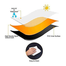 Nero Coperture per Mobili da Giardino Telone Impermeabile Anti UV Panno Oxford A Prova di Vento A Prova di Polvere per Giardino Terrazza Parco, Personalizzabile GHHQQZ