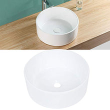 Lavabo Lavabo Lavabo da appoggio in ceramica 405 mm Lavabo rotondo moderno