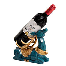 XLBAXLJ Oding Cervo Wine Rack, Blu Fumetto Creativo Sveglio del Vino della casa cremagliera Champagne Decorazioni per la Veranda Ufficio Soggiorno Camera da Letto