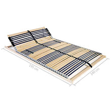 vidaXL Legno Faggio Doghe Rete 7 Zone 42 Doghe 140x200 cm Letto Matrimoniale