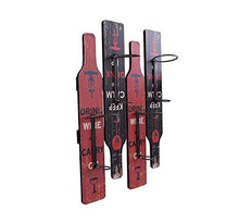Wine Rack, Wine Rack 4 bottiglie di vino Rack a parete Bottle Holder Vino Set Collection Rack Rack WTZ012