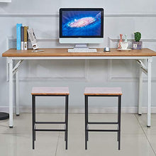 Sgabelli da Bar Sedia Alta per Cucina,2xSgabello da Bar Moderno in Acciaio+MDF Sgabelli da Bar con Poggiapiedi con Supporta 120 kg per Cucina, Soggiorno, Sala per Feste, Bar 30x40x63,5 cm