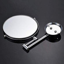 AJH Specchio per Il Trucco a Parete Specchio per Il Trucco a Parete per Bagno Specchio Rotante da 6 Pollici Specchio telescopico Specchio bifacciale ingranditore 3X Specc