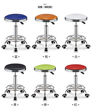 Tuqia Furniture Rolling Bar Sgabello in pelle PU regolabile Altezza Disegno Sgabello Ufficio Cafe Bellezza Studio Barbiere Scrivania Tavolo Salotto Mobili Sedie (Colore: C, Dimensioni: 33 * 39-51cm)