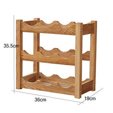LHQ-HQ Wine Rack Solida casa scaffale Tavolo Legno Vivo Vino ripostiglio Bar cremagliera mensola caffè Vino Rack cremagliera