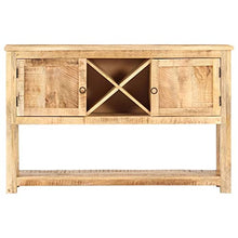 vidaXL Credenza 120x30x76 cm in Legno di Mango Grezzo