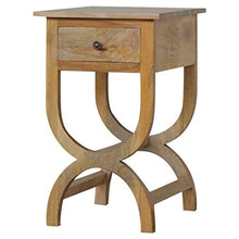 Artisan mobili comodino a, legno, finitura in rovere naturale