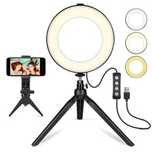 AFANG Luce Videoconferenza, Kit Luci Conferenza Luminosità Regolabile Illuminazione Laptop Riunioni Lavoro Remoto Streaming Live, Fotocamera Trucco Live Fill Light Selfie Lamp,B