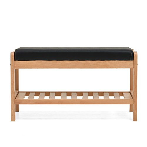 Mobili per la casa e Giardino Scarpiera Scarpiera con Panca e Cuscino da Tavolo sollevabili,Sgabello Cambio in Legno,Panca per ripostiglio Ottomani da Cucina (Dimensioni : L85XW33.5XH40CM)