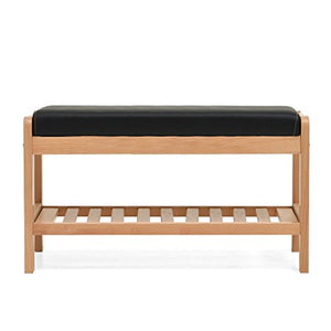 Mobili per la casa e Giardino Scarpiera Scarpiera con Panca e Cuscino da Tavolo sollevabili,Sgabello Cambio in Legno,Panca per ripostiglio Ottomani da Cucina (Dimensioni : L85XW33.5XH40CM)