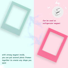 Portafoto - Portafoto magnetico Frigo Mini Portafoto 3 pollici Magnete per frigorifero(Rosa)
