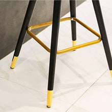 Sgabello da bar in PU materiale in legno massello sgabello alto sedia da bar sedia a casa schienale alto moderno (colore albicocca, dimensioni: 54 cm)