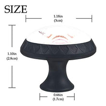 Set di 4 maniglie rotonde per armadio da cucina, credenza, cassettiera, cassettiera, con viti, per cucina, comò, armadietto, bagno, armadio, acquerello, maiale rosa floreale divertente