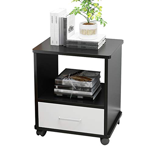 Comodino Corridoio Assemblea Domestica Locker Addensare di pompaggio da Terra Studio Camera Sala Soggiorno Storage Box Multifunzione FANJIANI (Color : Black)