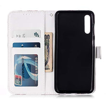 Herbests Cover Case Compatibile con Samsung Galaxy A50S Flip Case Custodia Protettiva Portafoglio Pelle Cover a Libro Book-Style Colorate Custodia con Supporto di Stand,Mandala