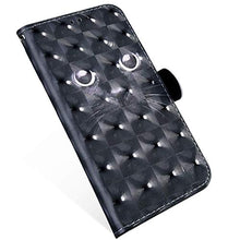 Saceebe Compatibile con Huawei Mate 20 Custodia Pelle Cover a Libro 3D Custodia in Pelle con Cordino Portafoglio Flip Case PU Custodia Pelle Cover Protettivo Bumper Morbido,Occhi Scuri