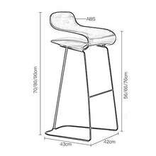 XINGLEI Sgabelli da Bar, sgabelli Alti ad Altezza Fissa, sgabelli Alti, Altezza del bancone della Cucina da Pub, Scelta di più Colori, Design per Bar per Uso Domestico