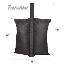 Confezione da 4 Ssacchi di Sabbia per Tende da Tettoia, Sacchetti per Pesi di ,Doppia Cucitura 600D Oxford Resistente Peso Gamba Sacchi di Sabbia per Tenda Pop Up all'aperto Patio ombrelli.