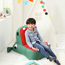 LuoMei Divano per Bambini Tessuto Cartoon Bean Bag Divano Pigro Cuscino Portatile Adatto per Bambini Poltrone Imbottite per Bambini per Bambini Mobili in Camera Regalo Gratuito Invia Pennello Adesivo