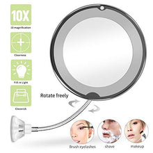 BD.Y Specchi per Trucco Specchio ingranditore a LED 10X Specchio cosmetico Specchio cosmetico a Specchio a Specchio Mirage Grossissant 360