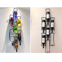 PZW Semplice e Creativo Portabottiglie da Parete Arte in Ferro Portabottiglie Portabottiglie Portabottiglie 7 Bottiglie Bar Decorazione Del Ristorante Famiglia
