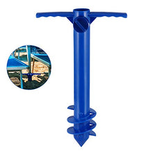 BESTOMZ Base per ombrellone da avvitare 38cm (Blu)
