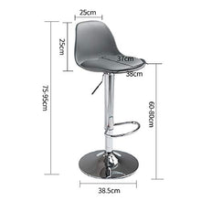 Sedia da Pranzo Stools Regolabile con Schienale E Poggia-Piede,Altezza di Sollevamento Peneumatica,Sedile Gireggiatore,per Studio,Salone E Contatore,Sedie Home Desk.