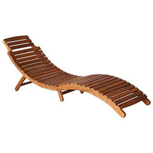vidaXL Legno Massello Acacia Lettino Prendisole Pieghevole e Tavolino Design a Doghe Comodo Robusto Rustico Ergonomico Arredi Esterno Sdraio Marrone