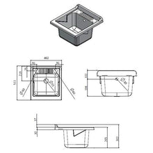 LAVATOIO CR KIT SERIE JUNIOR L60XP50XH85 COMPLETAMENTE IN RESINA MADE IN ITALY