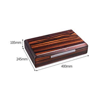 KANJJ-YU Cigar Box, Naturale Legno di Cedro Piano di Vernice costante di Temperatura e umidità Cigar Box, Multi-Zone Bagagli Cigar Humidor Good Mood, Good Life (Colore: Naturale) Bar