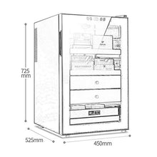 Costante di Temperatura E umidità Sigaro Elettronico Gabinetto Nudo Legno di Cedro Cigar Cabinet Idratante Banco Frigo Governo del Vino delle Famiglie A 3 Strati 70L Cigar Cabinet