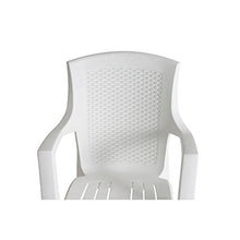Progarden 87100 Eden Sedie di plastica Pieno/Retro Intrecciato, Bianco